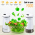 The Original Salt and Pepper Shakers Set - White Spice Dispenser with Adjustable Pour Holes, Stainless Steel & Glass,