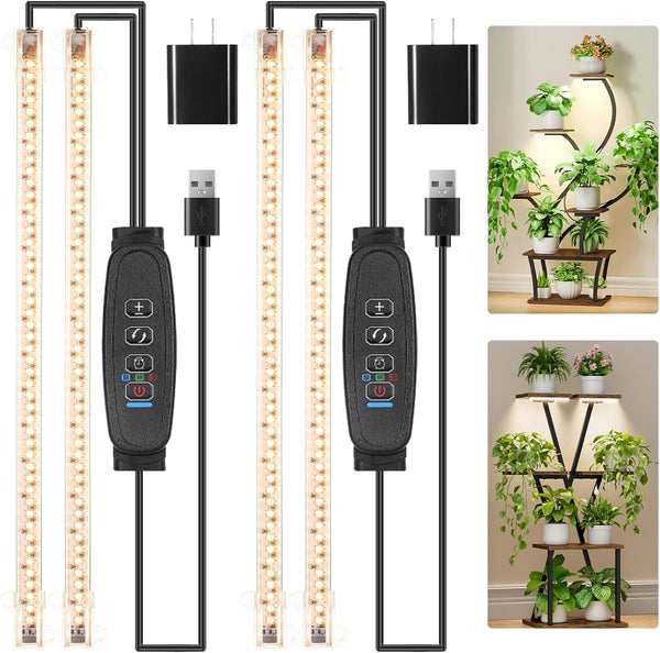 13 Inches LED Grow Light Strips, Grow Lights Match The Flower Stand