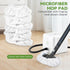 6 Pack Sgizoku Large Microfiber Bonnet Steam Mop Pads Compatible with Dupray Steam Cleaners etc for The Rectangle Brush
