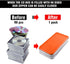 Bivisen DVD Case Holder Wallet Binder, 96 Capacity CD/DVD Storage Organizer for Car, Home, Travel (Orange)