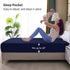 Twin Mattress Protector Waterproof - Fitted Sheet Style Breathable Cooling Cover with Deep Pocket Fits Up to 18'',