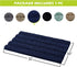 Small Bathroom Rugs - Non Skid Washable Microfiber Kitchen Mats for Indoor Outdoor Bath Shower, Navy Blue, 20" W x 32"