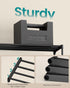 4-Tier Closet, 11.8 24.5 26 Inches,Black ULSA124BH01 SONGMICS Shoe Rack for Compact Metal Shoe Organizer Shelf