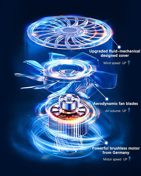 Portable Fan Handheld Fan, Mini Hand Held Fan, 6-15H Cooling Small Personal Fan, Neck Fan w/Lanyard for Kids Women Men