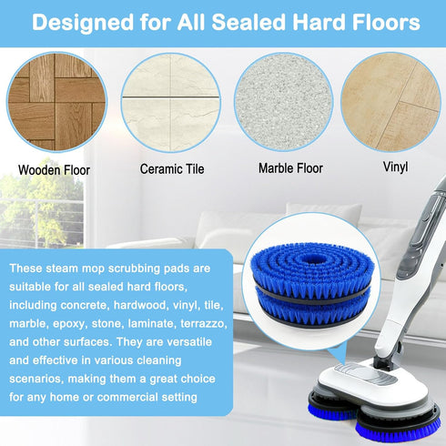 Bvhonwe 2 Pack S8201 S8201 S8001 S7001 S7201 S7000 S7005 S7020 Upgraded Replacement Steam Mop Brush Heads for Shark