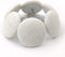 12 Colors Fabric Covered Button Twist Pins for Sofa, Upholstery, Armchair Caddies, Bed Skirts, Slipcovers (Rice White,