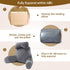 25''H Reading Pillow for Sitting in Bed Adult, Bed Pillow with Shredded Memory Foam, Pillow with Detachable Neck Roll