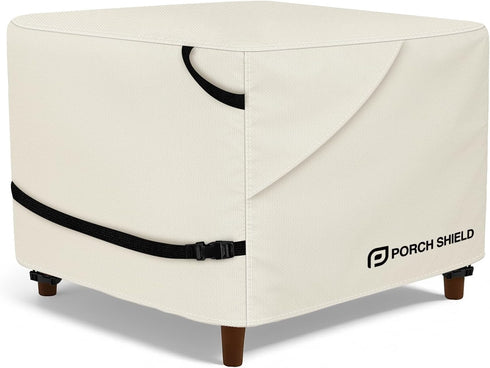 Porch Shield Patio Ottoman Cover - Waterproof Outdoor Square Side Table Covers