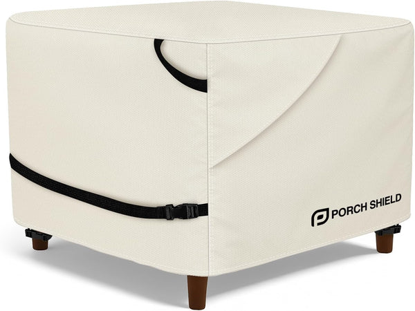 Porch Shield Patio Ottoman Cover - Waterproof Outdoor Square Side Table Covers