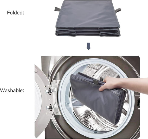GRANNY SAYS 3-Shelf Hanging Closet Organizer, Collapsible Shelves for Closet & RV, Gray, 29 ½" H X 12" W X 12" D, 1-Pack