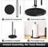 Countertop, Paper Towel Holder Freestanding Paper Towel Roll Holder with Weighted Base, Stainless Steel Standing