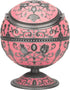 Windproof Ashtray with Lid for Cigarettes, Portable Metal Cigar Ashtray with Hand Stamped Rose Pattern