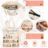 Sieral 2 Pcs Book Lovers Gifts Bookshelf Tote Bag Makeup Reading Canvas Bag Reusable Book Tote Bag Cosmetic Pencil