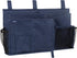 Surblue Bedside Caddy Hanging Organizer Bag with 8 Pockets for Bunk, Hospital Beds, College Dorm Rooms (Large, Blue)