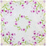 33 33 Inch) Simhomsen Embroidered Tulip Square Tablecloth, Spring Floral Toppers, Tablecovers for End Table, Tea Table