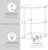 3 9.5x9.5x15.7 Inch, Countertop Sezanrpt Tier Acrylic Corner Shelf Organizer Storage Transparent Corner Shelf