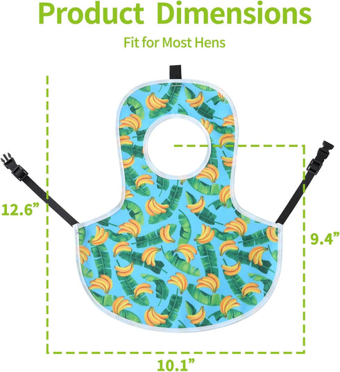 NeoBusy 3 Pack Chicken Saddles with Buckle Straps - Adjustable Hen Aprons for Hens, Secure & Easy-On Chicken Vest