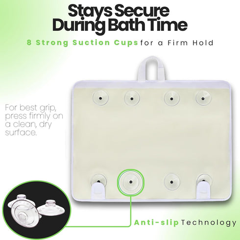 8 2" 5 Elbow Set Supa Ant Bath Kneeler Suction Cups & Padding.Certified Non Toxic Bath Kneeling Pad for Bath Tub & Bath
