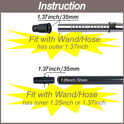 Upgraded Hardwood Floor Attachment with Flexible Brush Head & Horse Hair Soft Bristles for Vacuum Cleaners
