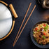 16.5 Inches Extra Long Cooking Chopsticks, 2 Pairs Anti-Slip Reusable Wooden Kitchen Sticks for Noodles & Hotpot