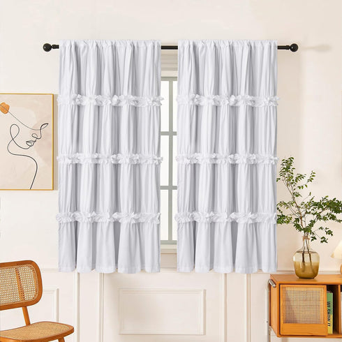 Homechoice Decor Thermal Insulated Blackout Window Curtains, 42" W x 63" L (Pair), Boho