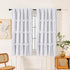 Homechoice Decor Thermal Insulated Blackout Window Curtains, 42" W x 63" L (Pair), Boho