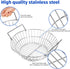 13.75 Inch Charcoal Basket for Grill, Stainless Steel Ash Basket for Large Big Green Egg & Kamado Joe, Heavy Duty