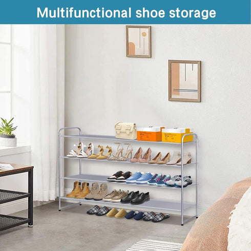 Closet, 30 4 KIMBORA Long Shoe Rack for Pairs Stackable Shoe Storage Organizer Wide Tier Sneaker Shelf for Bedroom