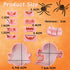 Halloween Cookie Cutter Set-10 pcs 3D Plastic Pressable Ghost Halloween Biscuit Cutters Set,Plastic Ghost Element Cookie Cutters Set for Kids-Grimace Specter Stamps with Replaceable Expressions. by Crethinkaty
