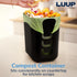 2.5 STORi Luup Trash Can (Black) - Reuse Grocery Bags - Plastic Garbage Container for Bathroom, Vanity, Laundry Room