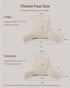 Blissful Diary Reading Pillow, Backrest Pillow with Shredded Memory Foam for Adult & Children, Designed for Bed