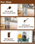 Fine Mesh Cold Brew Coffee Filter for 32oz Wide Mouth Mason Jars, 304 Stainless Steel Strainer with Seal Ring