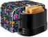 Floral 2 Slice Toaster Covers, Anti-Sputtering Dust Cover, Small Washable Kitchen Appliance Protector
