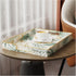 Chic Serving Tray with Golden and Green Leaf Design for Home