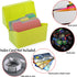 BTSKY 1 Pack 4 x 6 inch Index Card Box - Plastic Storage Organizer for Recipes, Note Cards, and Flashcards