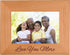 CustomGiftsNow Love You More Engraved Wood Picture Frame, Holds 4x6 Inch Photo
