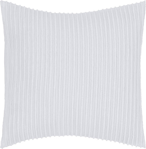 Better Trends Jullian Collection Euro Sham - Super Soft and Light Weight 100% Cotton Tufted Unique Luxurious Machine