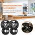 Stove Burner Drip Pans W10288051, 2 Packs 6” and 8" Black Porcelain Covers for Electric Stove