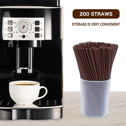 6.7 200 IN Three-hole Coffee Stirrers Sticks with Storage Jar, Disposable Plastic Drink Stirrer Sticks, Stirrers, Use