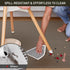 4'6' Area Floor Mat for Home, Translucent Black No Slip Waterproof Vinyl Area Rug for Hard Floor, Spill Resistant Floor
