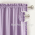 84 Inch (2 NICETOWN Lilac Purple Pom Pom Velvet Curtains Length for Nursery & Kids Room - Room Darkening Drapes Thermal
