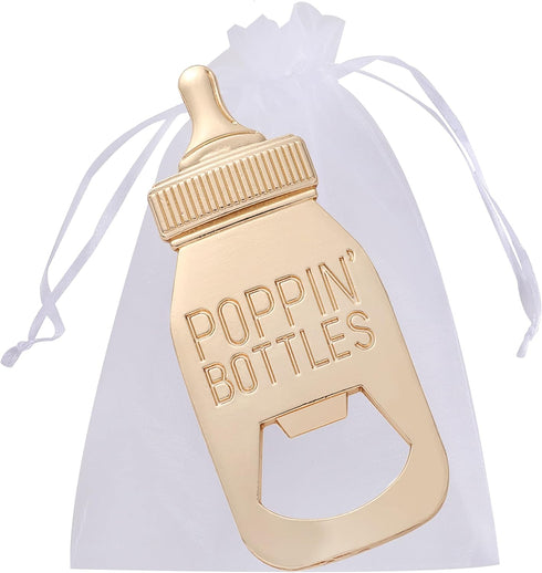 40 Pack GengGeng Baby Bottle Opener, Zinc Alloy, Bear Pattern, Baby Shower Favors, Wedding Favor, Kids Party Decor