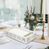 White Wooden Guest Paper Towel Holder for Bathroom Napkin Holders Disposable Hand Guest Towels Tray Flat Wood Napkins