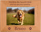Custom Dog Engraved Genuine Wood Hanging/Tabletop Memorial Photo Frame, Add Your Dog's Name, 4x6-inch