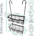 Black Shower Caddy Hanging, Rust-Proof 304 Stainless Steel with Rotatable Hooks for Bathroom Essentials