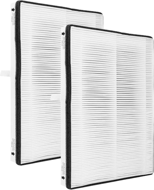 Nispira Replacement HEPA Filter for Air Purifier, Compatible with Vornado Models AC300, AC350, AC500, AC550, 2 Packs