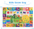4x6 Kids Rugs for Playroom Classroom Bedroom, Educational and Fun Play Mat with ABC Alphabet Animals, Learning Rug