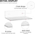 9 Inches 2 Pack, Plants(9 inch, Sezanrpt Acrylic Wall Shelves Floating Shelf for Wall Mounting, Acrylic Display Ledges