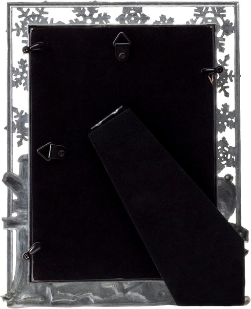 Neil Enterprises Inc. Pewter Winter Snowman Christmas Picture Frame