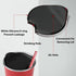 Swiss+Tech 16oz Stainless Steel Cups, 2 Pack Double Wall Pint Glasses, Insulated Tumbler with Lid (Red&White)
